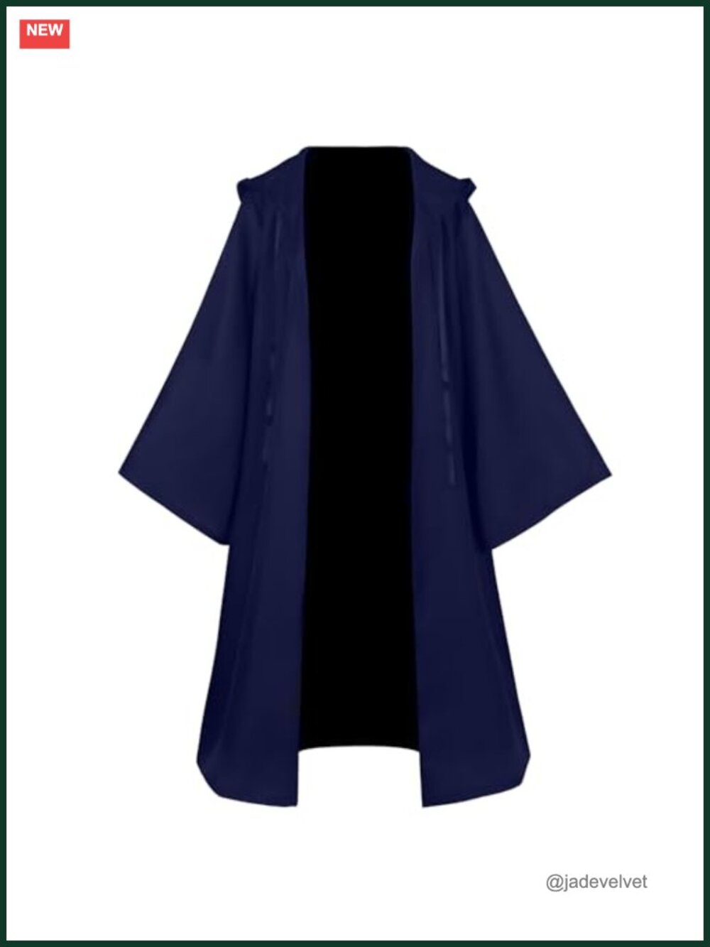 Polyester Hooded Robe Cosplay Cape Witch Wizard Halloween Costume